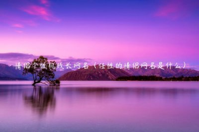 ​情侣个性犯贱长网名（任性的情侣网名是什么）