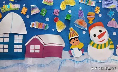 ​幼儿园冬天环创作品集，主题墙+手工+吊饰，看到的幼师都收藏了