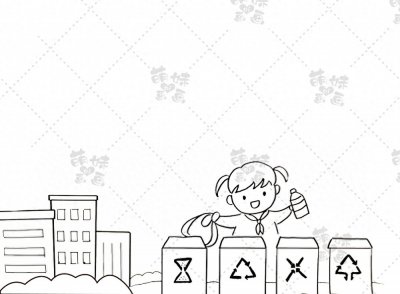 ​垃圾分一分，明天美十分！学画垃圾分类手抄报模板，简单漂亮