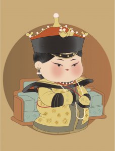 ​唐代胖妞插画｜以胖为美的年代，穿啥都好看，肉肉的都叫可爱