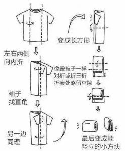 ​技能原来衣服这样叠才不会皱，穿多少次都不怕！