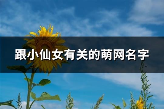 跟小仙女有关的萌网名字(优选104个) 跟小仙女有关的萌网名字(优选104个)