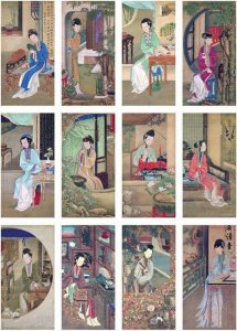 ​清雍正时期《十二美人图》