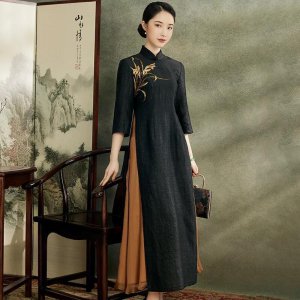 ​穿香云纱服饰的感受：舒适贵气